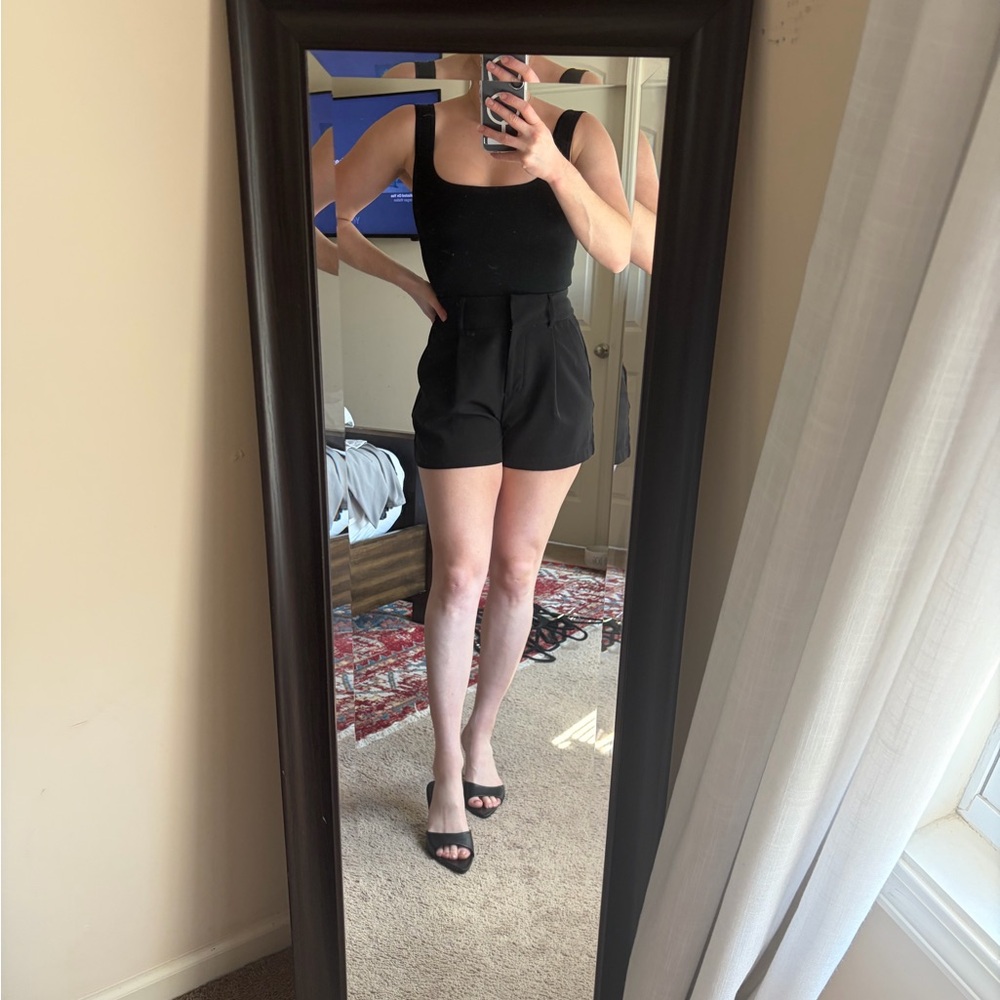 Express Black tailored shorts
